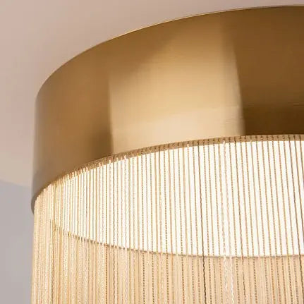Ceiling Light Gold Metal Frame Integrated LED (18W) & Decorative Chain – Imaginary | Maytoni