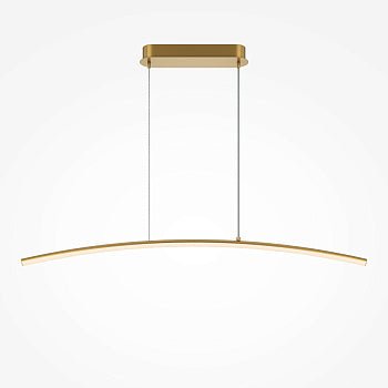 Pendelleuchte Schlankes Schwarz - Gold Rohrdesign LED – Curve | Maytoni - Esszett Luxury | Stilvolles Wohnen mit Charakter