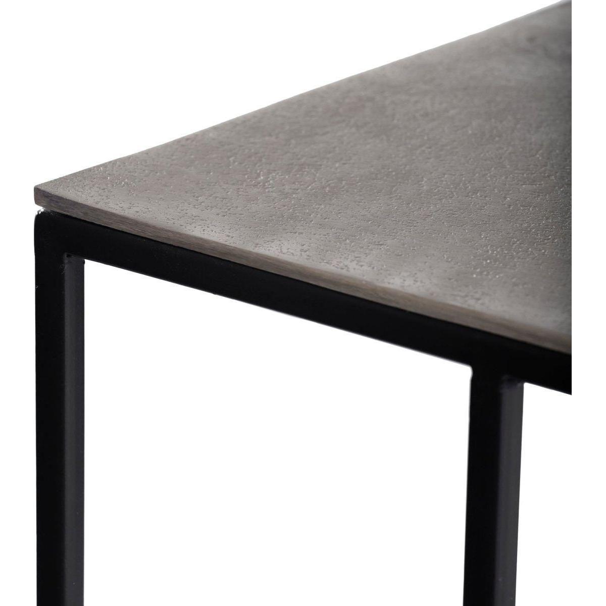 Beistelltisch - Tristan Silver Aluminium von PTMD - Esszett Luxury | Stilvolles Wohnen mit Charakter