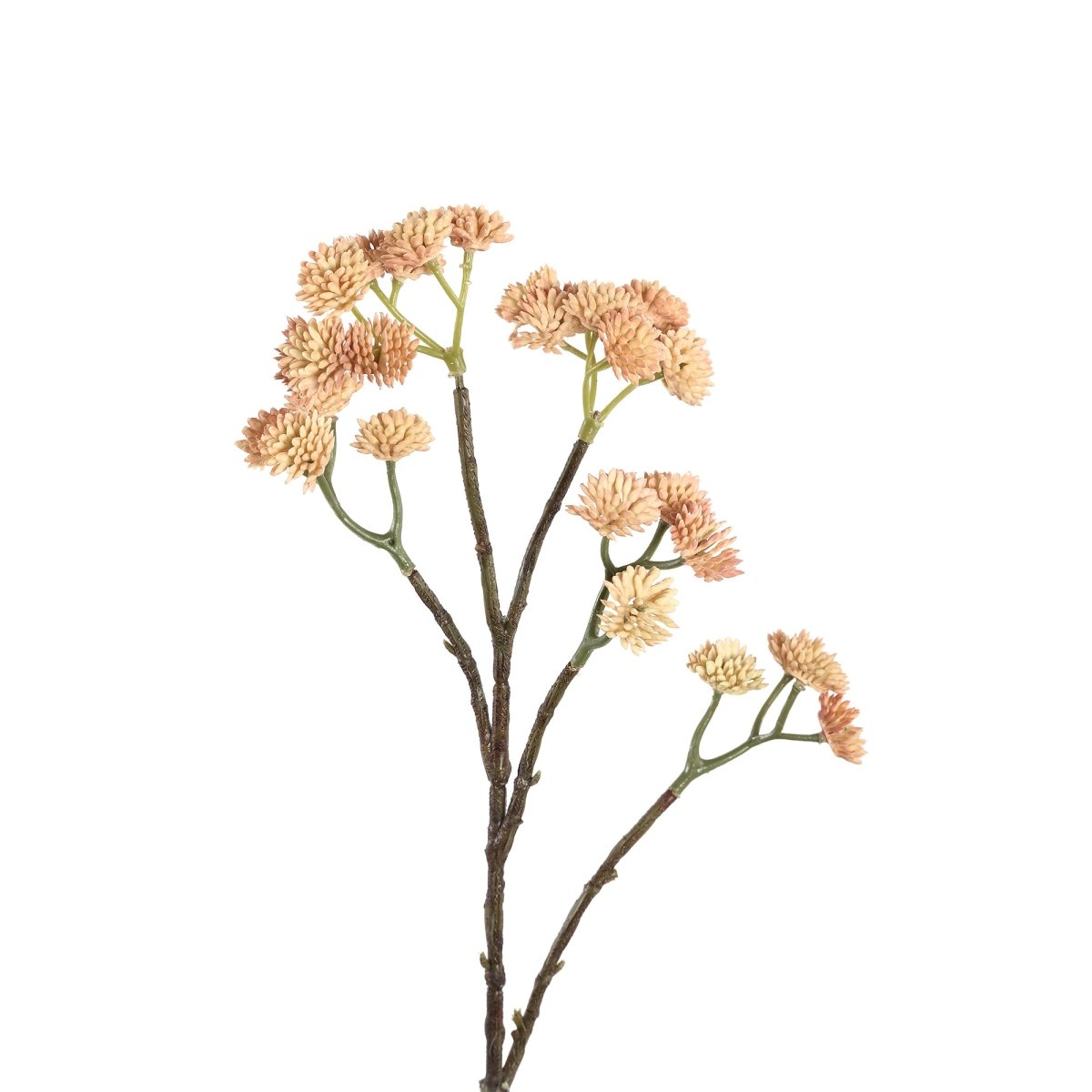 Kunstblume - Gartenblume hellbraun