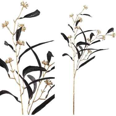 Kunstzweig - Eukalyptus schwarz golden von PTMD - Esszett Luxury | Stilvolles Wohnen mit Charakter