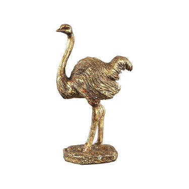 Straußenstatue - Animal Gold poly von PTMD - Esszett Luxury | Stilvolles Wohnen mit Charakter
