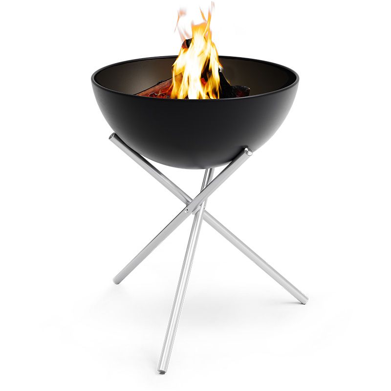 Fire Pit Stand – Stainless Steel Construction, Tripod Design, Stable Stance - BOWL 70 | höfats