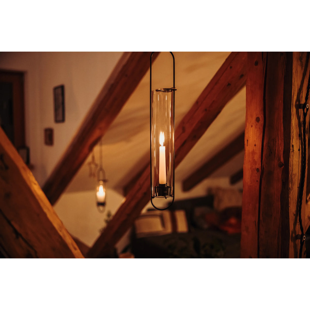 Kerzenhalter – Ovales Design, Glaszylinder, Hängbar - Oval Candle | höfats