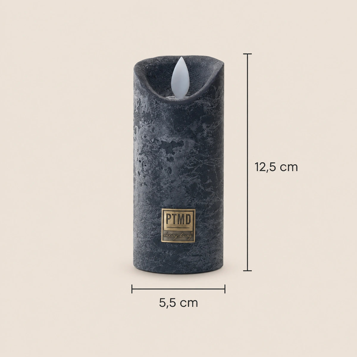 LED Candle with Moving Flame and Timer Function XS - Battery-Operated | PTMD
