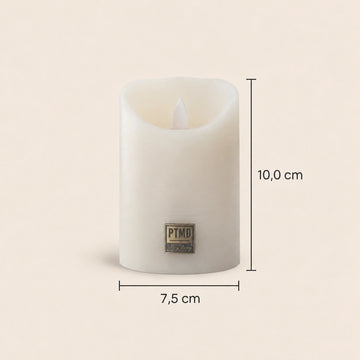 LED-Kerze S mit beweglicher Flamme und Timer-Funktion - batteriebetrieben | PTMD
