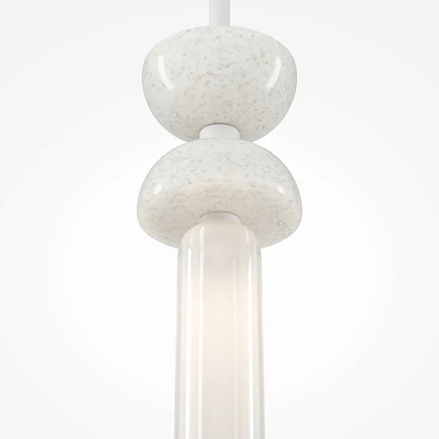 Pendant Lamp White Metal White Glass Spheres & Modern Design – Kyoto | Maytoni
