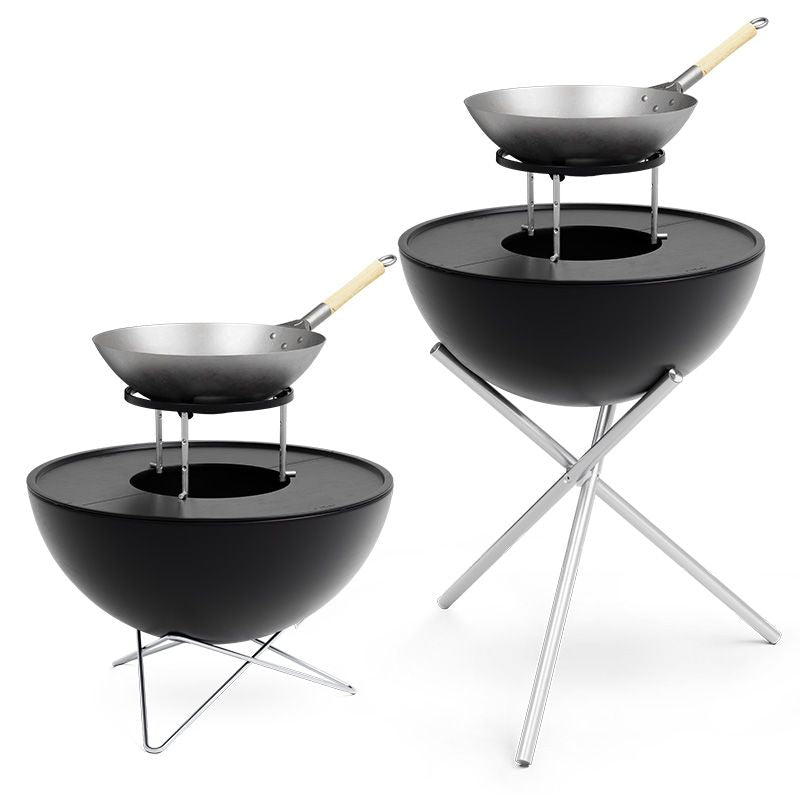 Grillrost – Emailliertes Gusseisen, Höhenverstellbar, Edelstahlgestell - BOWL 70 | höfats