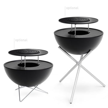 Grillrost – Emailliertes Gusseisen, Höhenverstellbar, Edelstahlgestell - BOWL 70 | höfats