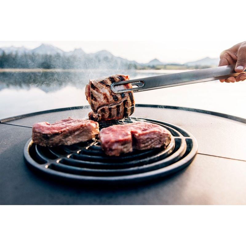 Grillrost – Emailliertes Gusseisen, Höhenverstellbar, Edelstahlgestell - BOWL 70 | höfats