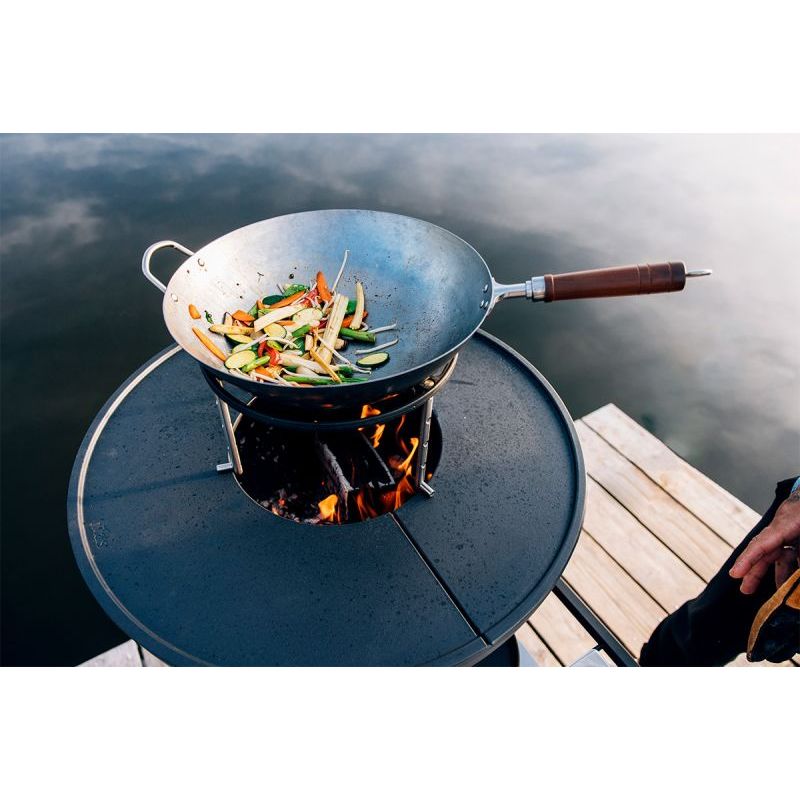 Grillrost – Emailliertes Gusseisen, Höhenverstellbar, Edelstahlgestell - BOWL 70 | höfats