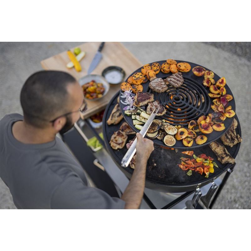 Warming Rack – Cast Iron Construction, Enameled Surface, Extendable Grilling Area - BOWL 70 | höfats
