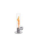 Tischkamin – Rotierende Flamme, Glaszylinder, Edelstahl - Spin | höfats