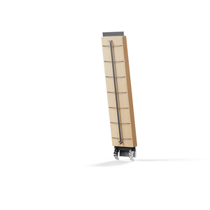 Flamed Salmon Plank - Beechwood Stainless Steel Adjustable | höfats