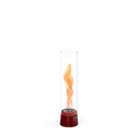 Tischkamin - Wirbel Flamme, Glas Zylinder, Stahl Gehäuse - Spin Air | höfats