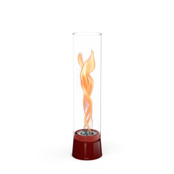 Tischkamin - Wirbel Flamme, Glas Zylinder, Stahl Gehäuse - Spin Air | höfats