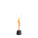 Tischkamin - Wirbel Flamme, Glas Zylinder, Stahl Gehäuse - Spin Air | höfats