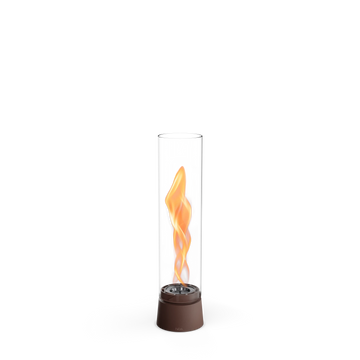 Tischkamin - Wirbel Flamme, Glas Zylinder, Stahl Gehäuse - Spin Air | höfats