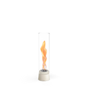 Tischkamin - Wirbel Flamme, Glas Zylinder, Stahl Gehäuse - Spin Air | höfats