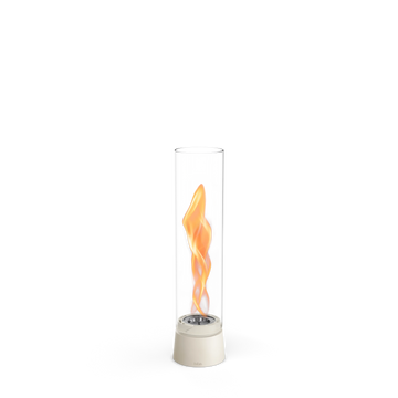Tischkamin - Wirbel Flamme, Glas Zylinder, Stahl Gehäuse - Spin Air | höfats