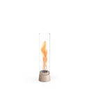 Tischkamin - Wirbel Flamme, Glas Zylinder, Stahl Gehäuse - Spin Air | höfats