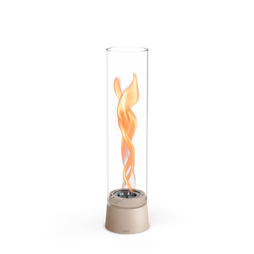 Tischkamin - Wirbel Flamme, Glas Zylinder, Stahl Gehäuse - Spin Air | höfats