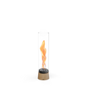 Tischkamin - Wirbel Flamme, Glas Zylinder, Stahl Gehäuse - Spin Air | höfats