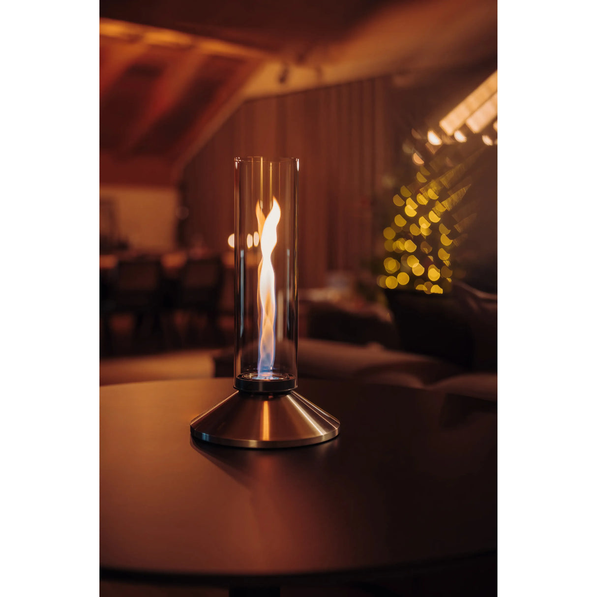 Tischkamin – Flammenwirbel, Puristisches Design, Rauchfrei - Spin X | höfats