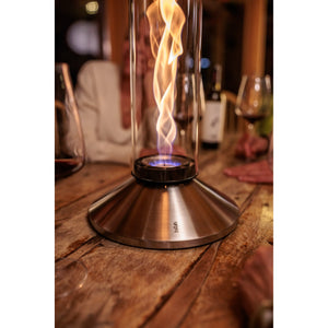 Tischkamin – Flammenwirbel, Puristisches Design, Rauchfrei - Spin X | höfats