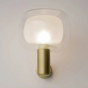 Gold Aluminium Wall Lamp with Double Glass Dome – Vision | Maytoni