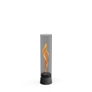 Tischkamin - Wirbel Flamme, Glas Zylinder, Stahl Gehäuse - Spin Air | höfats