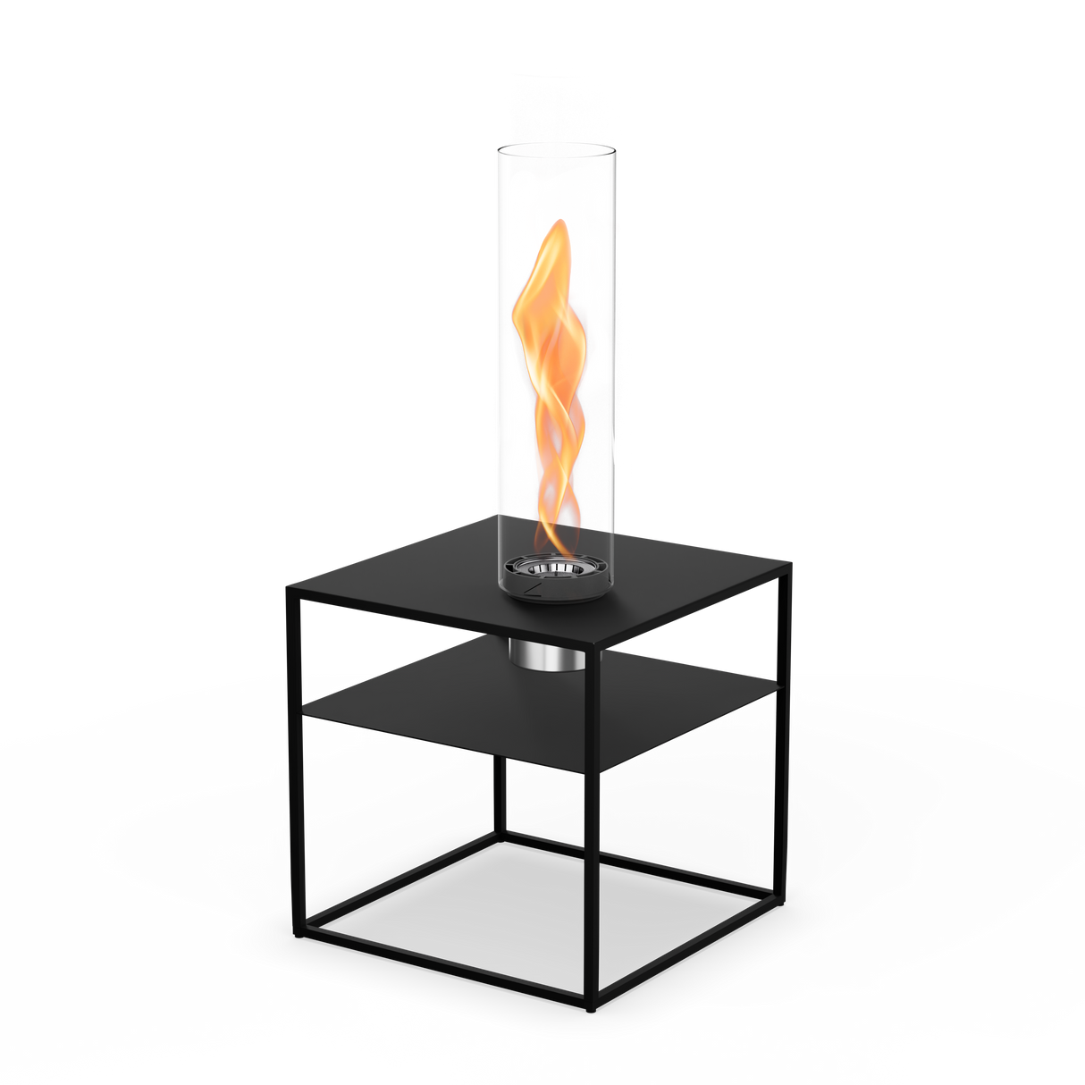 Lounge-Tisch – Integriertes Feuer, Stahl Design, Minimal Stil - Fire Frame | höfats