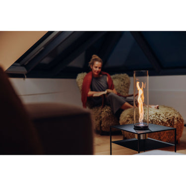 Lounge-Tisch – Integriertes Feuer, Stahl Design, Minimal Stil - FIRE FRAME | höfats