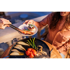 Tischgrill – Edelstahl Gehäuse, Gusseisen Plancha, Bioethanol Betrieb - CIRCLE 35 | höfats