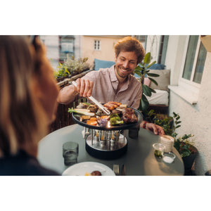 Tischgrill – Edelstahl Gehäuse, Gusseisen Plancha, Bioethanol Betrieb - CIRCLE 35 | höfats