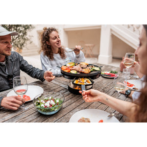 Tischgrill – Edelstahl Gehäuse, Gusseisen Plancha, Bioethanol Betrieb - CIRCLE 35 | höfats