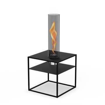 Lounge-Tisch – Integriertes Feuer, Stahl Design, Minimal Stil - Fire Frame | höfats