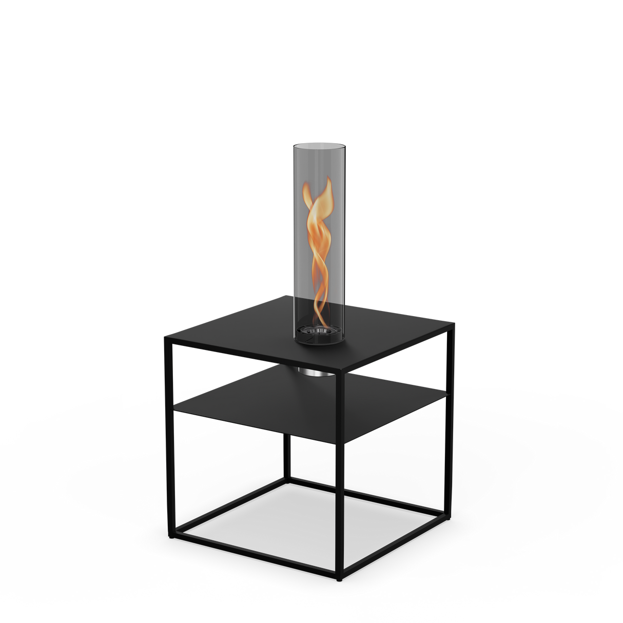 Lounge-Tisch – Integriertes Feuer, Stahl Design, Minimal Stil - Fire Frame | höfats
