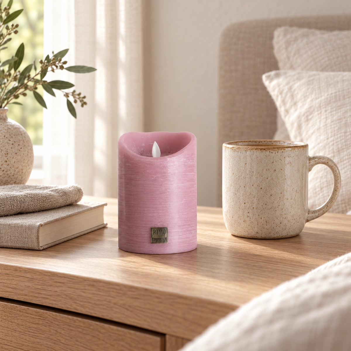 LED Candle S with Moving Flame and Timer Function - Battery-Operated | PTMD