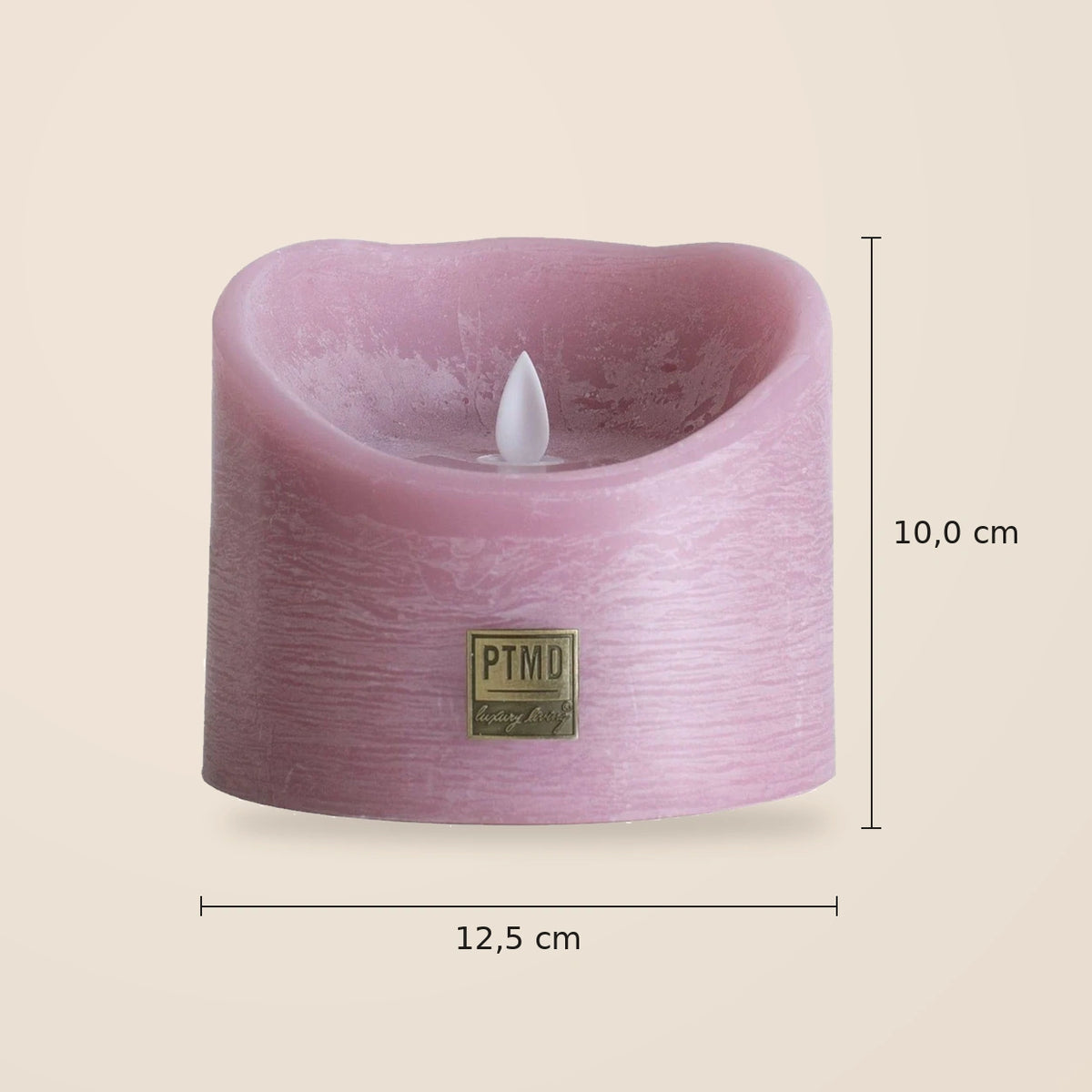 LED-Kerze – XL Größe, Bewegliche Flamme, Timer-Funktion - batteriebetrieben | PTMD