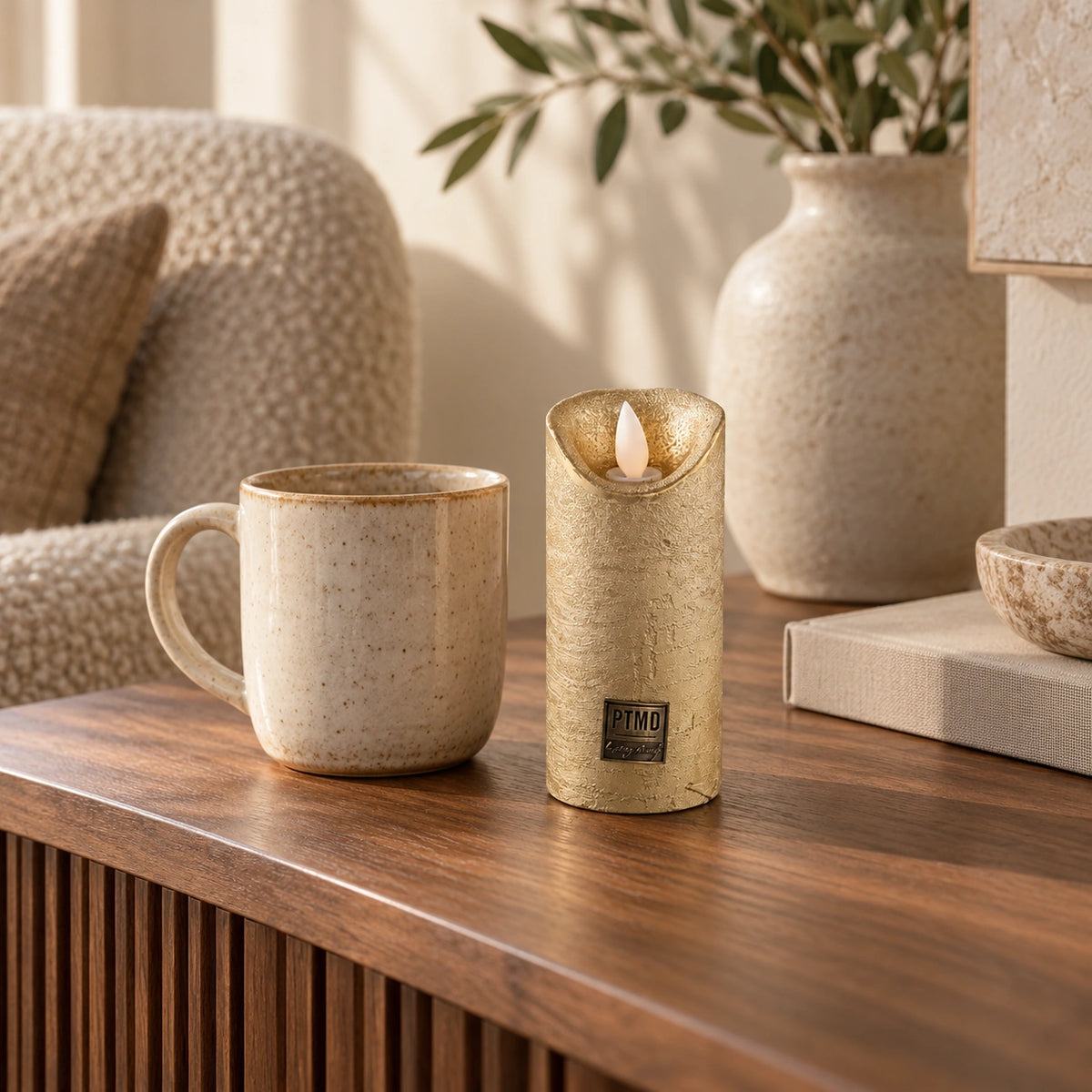 LED Candle with Moving Flame and Timer Function XS - Battery-Operated | PTMD