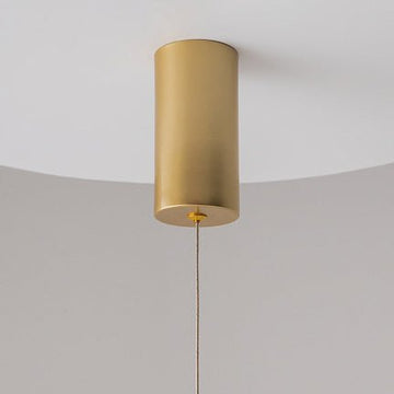 Pendelleuchte Mattgoldenes Aluminiumgehäuse mit weißem Acryl - Diffusor und integrierter LED – Arc | Maytoni - Esszett Luxury | Stilvolles Wohnen mit Charakter