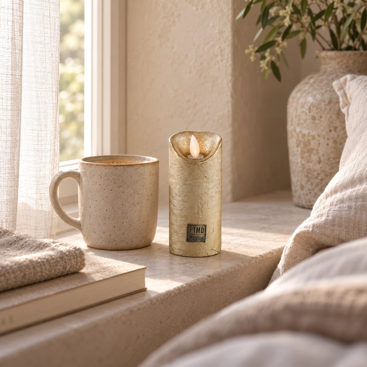 LED Candle with Moving Flame and Timer Function XS - Battery-Operated | PTMD