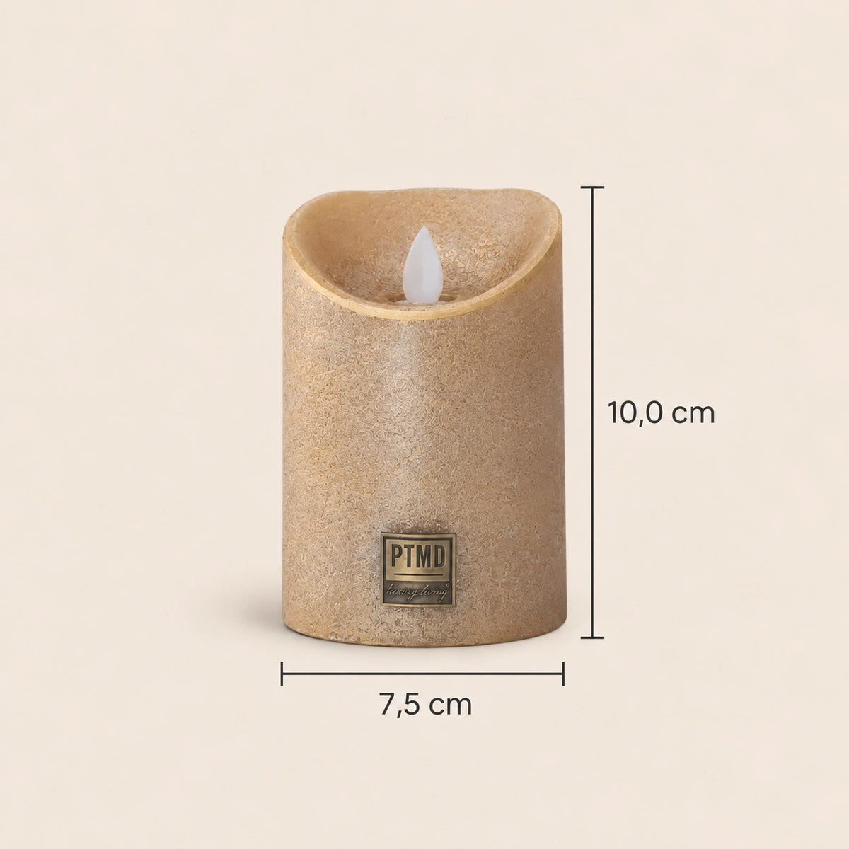 LED Candle S with Moving Flame and Timer Function - Battery-Operated | PTMD