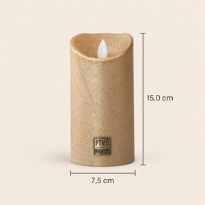 LED Candle M with Moving Flame and Timer Function - Battery Operated | PTMD