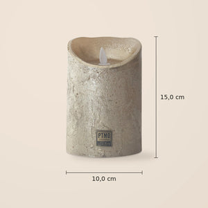 LED Candle L with moving flame and timer function - battery operated | PTMD