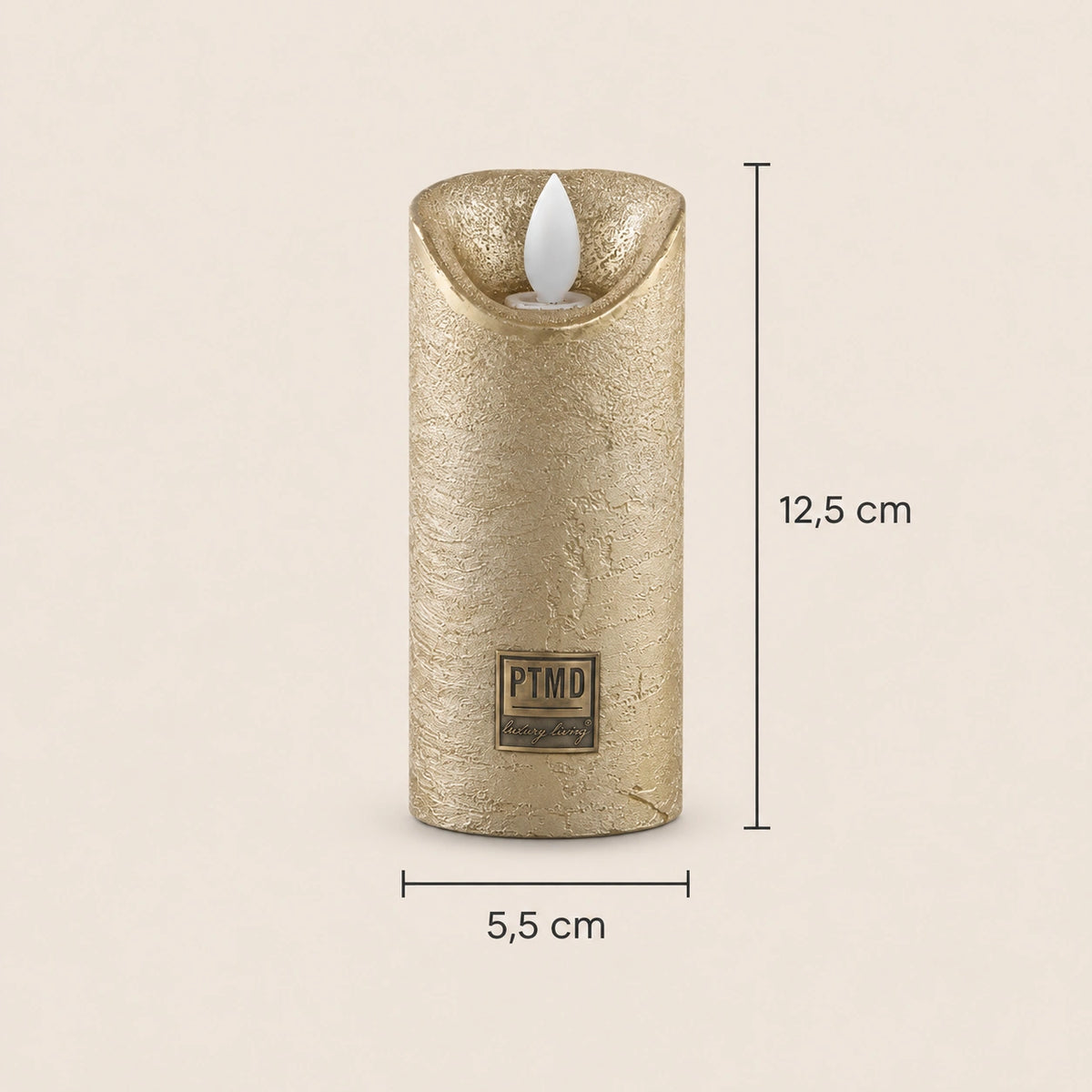 LED Candle with Moving Flame and Timer Function XS - Battery-Operated | PTMD