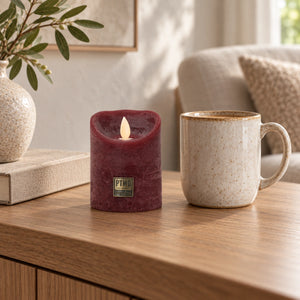 LED Candle S with Moving Flame and Timer Function - Battery-Operated | PTMD