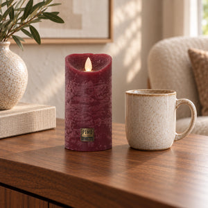 LED Candle M with Moving Flame and Timer Function - Battery Operated | PTMD