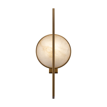 Wandleuchte Gold, Metallrahmen, Naturstein-Akzent – Marmo | Maytoni